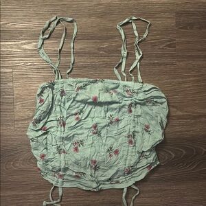 Floral Green Women's Top